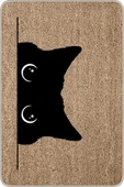 Bej Kedi Desenli Kapı Önü Paspası KP09 thumbnail 2