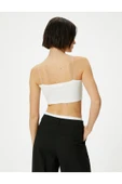 Basic Crop Atlet İnce Askılı Ribanalı Pamuklu Slim Fit thumbnail 4