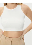 Basic Crop Atlet Yuvarlak Yaka Ribanalı thumbnail 11