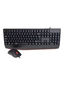 AIGO AK310 Pro Siyah Kablolu Q Klavye + Mouse Set thumbnail 2