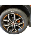 Mat Turuncu Jant Sticker Seti - Egea Cross Uyumlu thumbnail 2