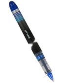 Mavi 0.7 mm Roller Kalem - Şeffaf Gövde thumbnail 2