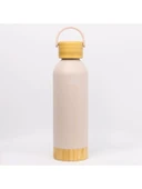 500 ml Kapasiteli Sızdırmaz Matara - Doğal Bambu Taban thumbnail 1