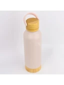 500 ml Kapasiteli Sızdırmaz Matara - Doğal Bambu Taban thumbnail 3