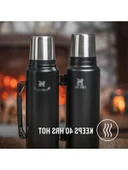 Yalıtımlı Çelik Termos, Mat Siyah, 1.4 Litre thumbnail 3
