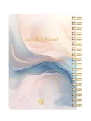 Spiralli Ajanda Defter - Marble Desen, 17x24 cm thumbnail 1