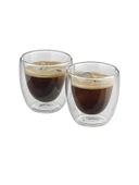 Çift Cidarlı Espresso Bardağı Seti - 2 Parça, Isı Yalıtımlı thumbnail 1