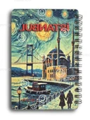 İstanbul Temalı Simli Defter, A5 Boyutunda thumbnail 2