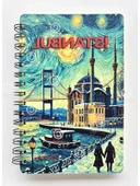 İstanbul Temalı Simli Defter, A5 Boyutunda thumbnail 3