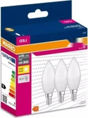 3'lü E14 Duy Sarı Işık LED Mum Ampul - 7,5W thumbnail 1