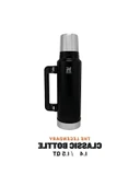 Yalıtımlı Çelik Termos, Mat Siyah, 1.4 Litre thumbnail 2
