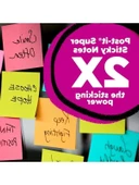 Süper Yapışkan Notlar - 3x3 inç, 24 Adet thumbnail 3
