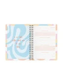 Spiralli Ajanda Defter - Marble Desen, 17x24 cm thumbnail 3