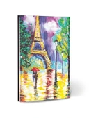 Paris Temalı Çizgili Mini Defter thumbnail 1