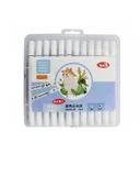 24 Adet Renkli Slim Marker Kalem Seti thumbnail 1