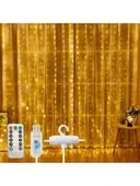 Kumandalı LED Perde - 3x3 Metre, Animasyonlu thumbnail 1