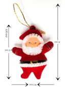 Yılbaşı Çam Ağacı Süsü, Noel Baba 6'lı Set thumbnail 2