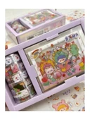 Şeffaf Kutu ile Sticker ve Washi Bant Seti, 4'lü thumbnail 2