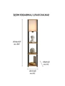 Raflı Lambader, Modern Tasarım, E27 Duy Uyumlu thumbnail 2