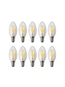 LED Rustik Mum Buji Ampul, E14 Duy, 10'lu Paket thumbnail 1