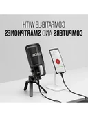 USB-C Bağlantılı Stüdyo Kalitesinde Kondansatör Mikrofon thumbnail 2