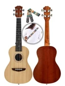 Gerçek Maun Ağaçlı 23 İnç Konser Ukulele thumbnail 3