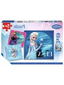 Disney Frozen Temalı Puzzle - 3x49 Parça thumbnail 1