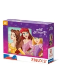 12 Parça Prenses Temalı Küp Puzzle thumbnail 1