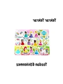 Tekrar Kullanılabilir Prenses Bahçesi Sticker Seti thumbnail 3
