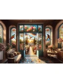 Bahara Açılan Kapı Temalı 500 Parça Puzzle thumbnail 2