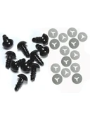Vidalı göz seti, 6 mm, 25 çift 50 adet thumbnail 1