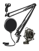 Mikrofon Standı Seti, Shock Mount ve Pop Filter, 50x50 thumbnail 1