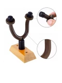Ahşap Gitar Askı Seti, 2 Adet, Duvara Monte Edilebilir thumbnail 3
