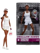 Barbie Inspiring Women Serisi, Venus Williams Moda Mankeni, Karakteristik Tenis Üniforması ve Raketi, Genişletilebilir Ambalaj Dahil, HRM49 thumbnail 1