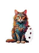250 Parça Kedi Temalı Ahşap Puzzle Seti thumbnail 3