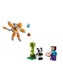 LEGO Minecraft Seti, Steve ve Bebek Panda Figürü thumbnail 1