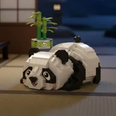 LZ-8804  DİNLENEN PANDA 340 PARÇA BLOCK OYUNCAK thumbnail 1