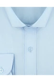 Slim Fit Açık Mavi Erkek Gömlek thumbnail 5