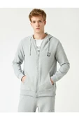 Önü Fermuarlı Sweatshirt Kapşonlu thumbnail 1