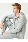Önü Fermuarlı Sweatshirt Kapşonlu thumbnail 5