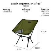 FreeCamp Jett Katlanır Sandalye-HAKİ thumbnail 2