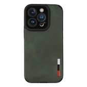 Apple İphone 14 Pro Max Kılıf Loop Deri Silikon - Yeşil thumbnail 1