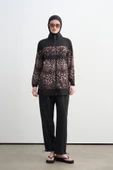 SW36.314 MOODBASİC LEOPARLI PARAOLU ÜÇLÜ TESETTÜR MAYO thumbnail 8