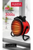 Ultra Güçlü 3000 Watt Taşınabilir Elektrikli Portatif Isıtıcı Soba Sıcak Hava Üfleyen Fan Radyatör thumbnail 4