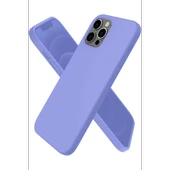Newface Apple iPhone 12 Pro Max Kılıf First Silikon - Mor thumbnail 3