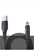 Konfulon DC24 Micro USB Kablo 1.2M 4A - Siyah thumbnail 1