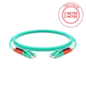 Alfafonet LC/PC-LC/PC Multimode OM3 Dupleks 2 Metre Fiber Patch Cord thumbnail 1