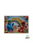 GHOSTBASTIR Design Susam Sokağı 99 Parça Ayaklı Puzzle Dekoratif Çocuk Yapbozu 0197 thumbnail 1