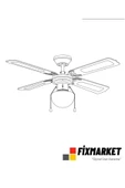 Vantilatör Avize Lamba Tavan Vantilatörü Pervaneli Avize Işıklı 92cm Çap thumbnail 3