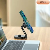 Masaüstü Katlanabilir Manyetik Telefon Tutucu Stand thumbnail 1